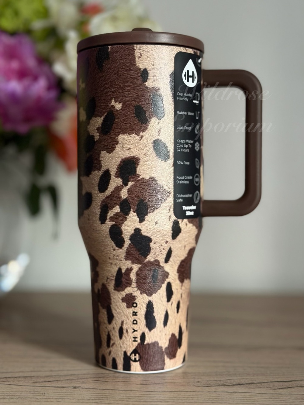 APPALOOSA equestrian Horse Western farm Print HydroJug 32OZ Traveler tumbler cup